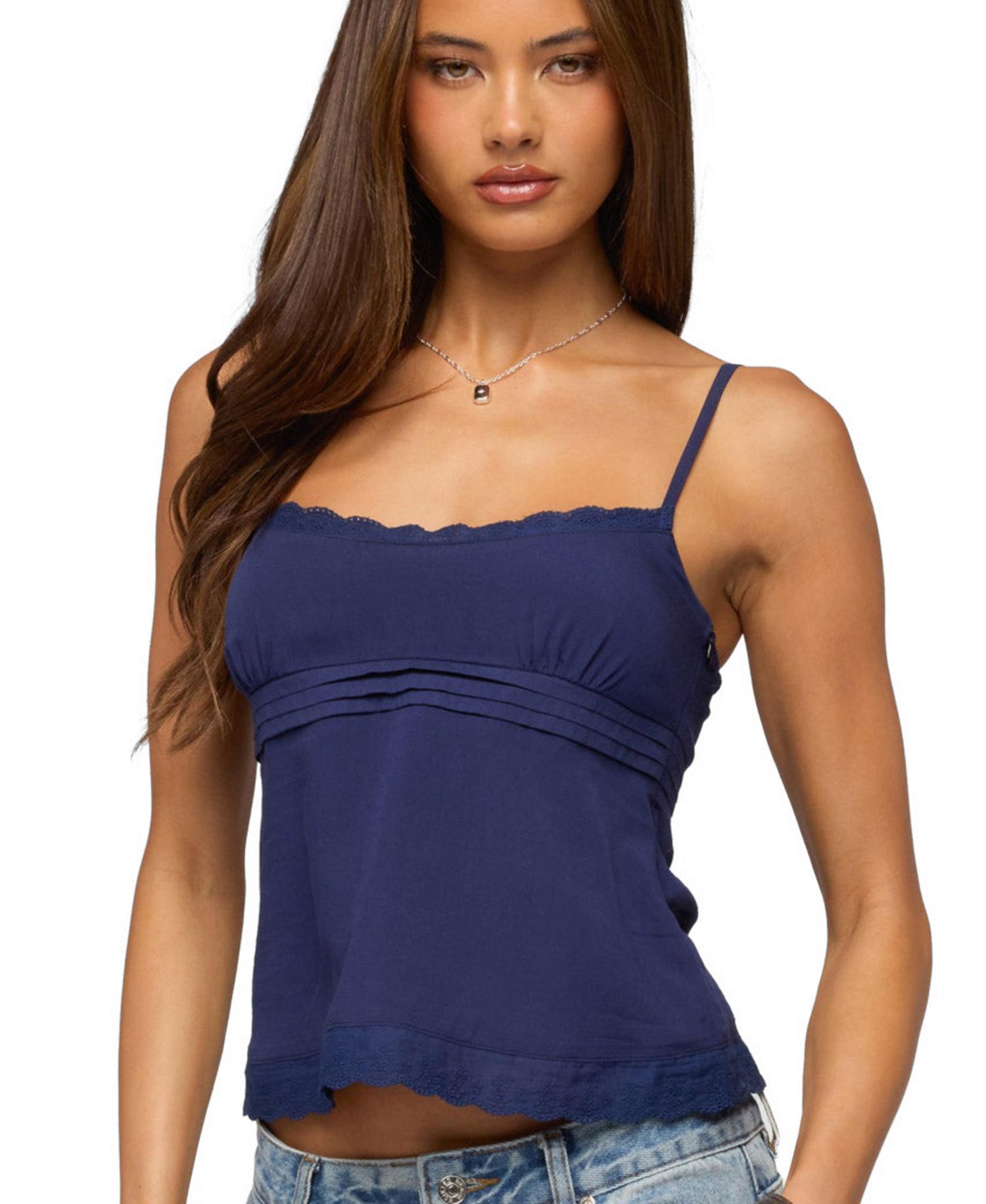 Women's Michal Eyelet Babydoll Tank Top