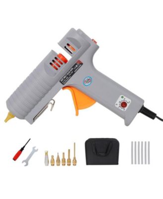 DIY Craft Tools - 150W Hot Glue Gun, Temperature Adjustable Professional Thermo Tool with 6 Copper Nozzles,6Pcs Highly Viscous Glue Sticks