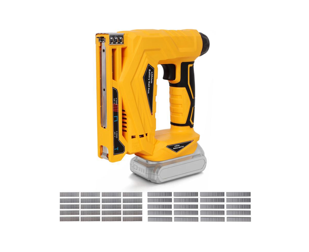 Yobtop Diy Craft Tool - 2-in-1 Cordless Brad Nailer and Stapler, Battery Powered Nail Gun with Safety Lock, Compatible with Makita 20V Max Battery