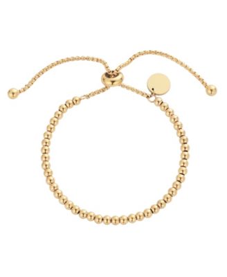 Tarnish Resistant Gold Beaded Bolo Bracelet