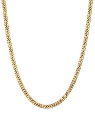 Men's Tarnish Resistant Gold 7mm Cuban Chain Necklace