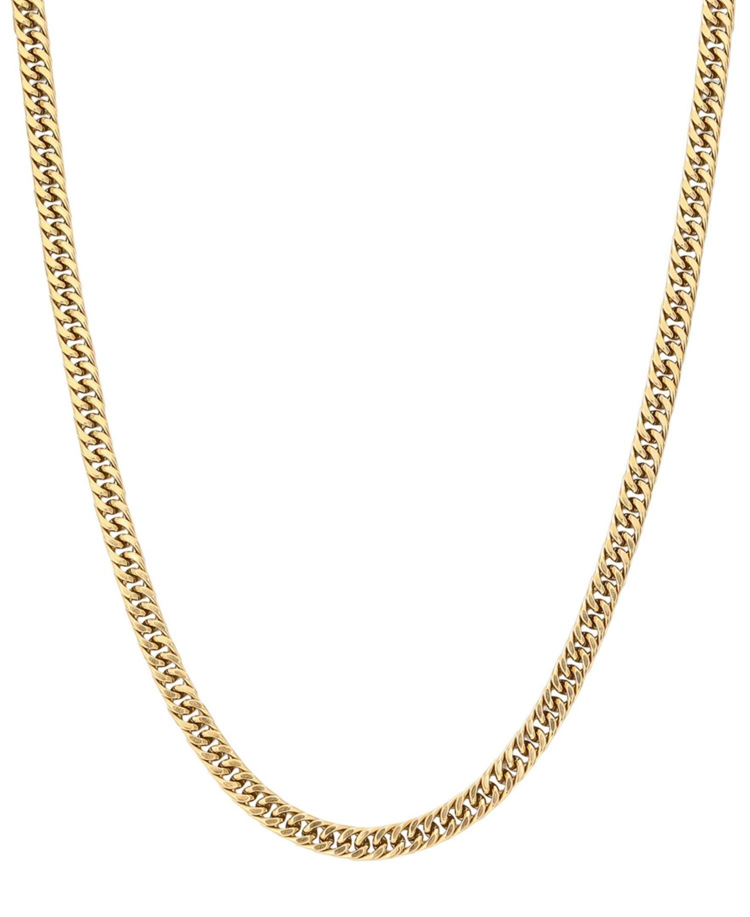 Men's Tarnish Resistant Gold 7mm Cuban Chain Necklace