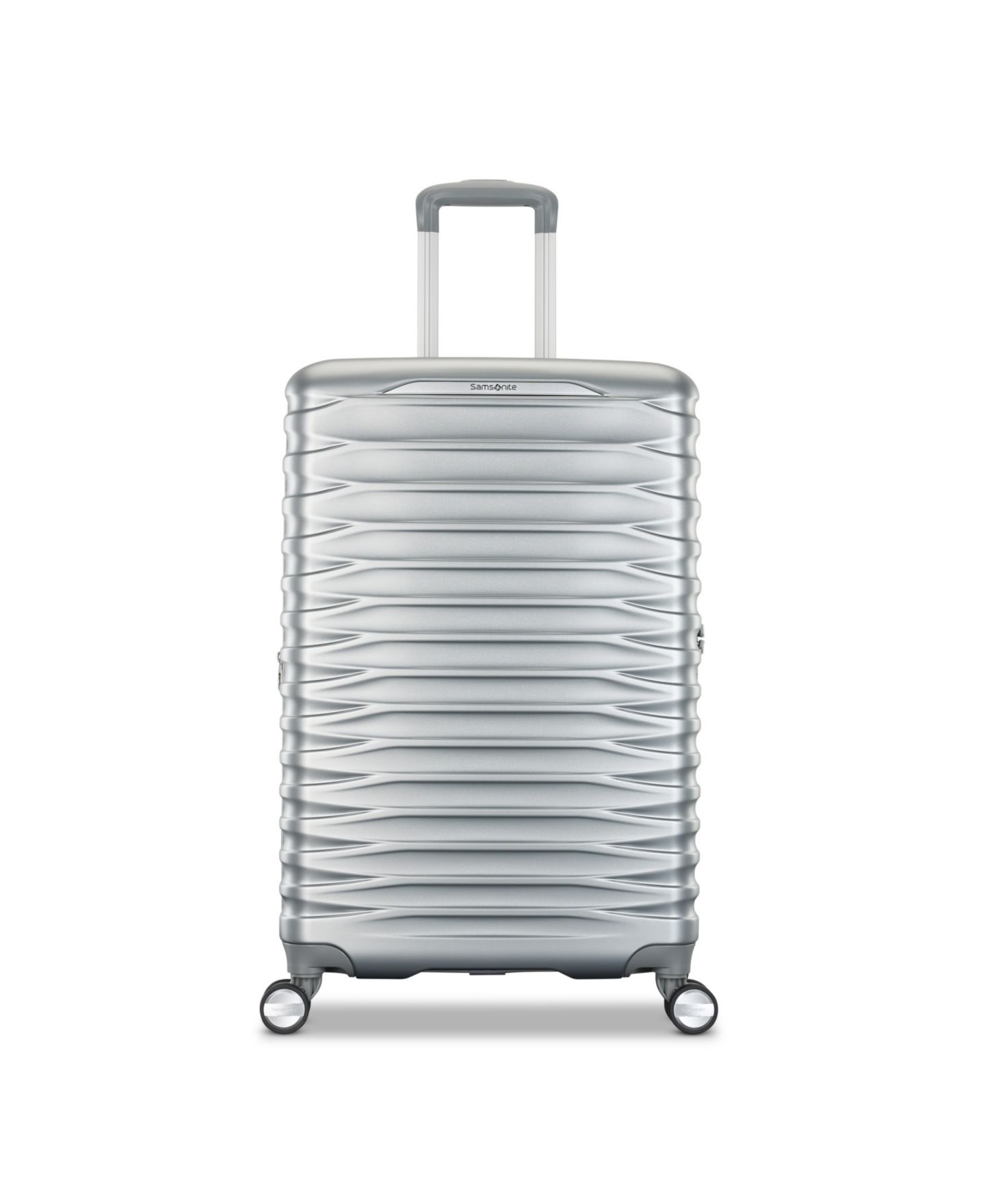 Чемодан Samsonite Spin Tech 7 Medium Check-In Spinner, цвет: Серебряный — фото 2