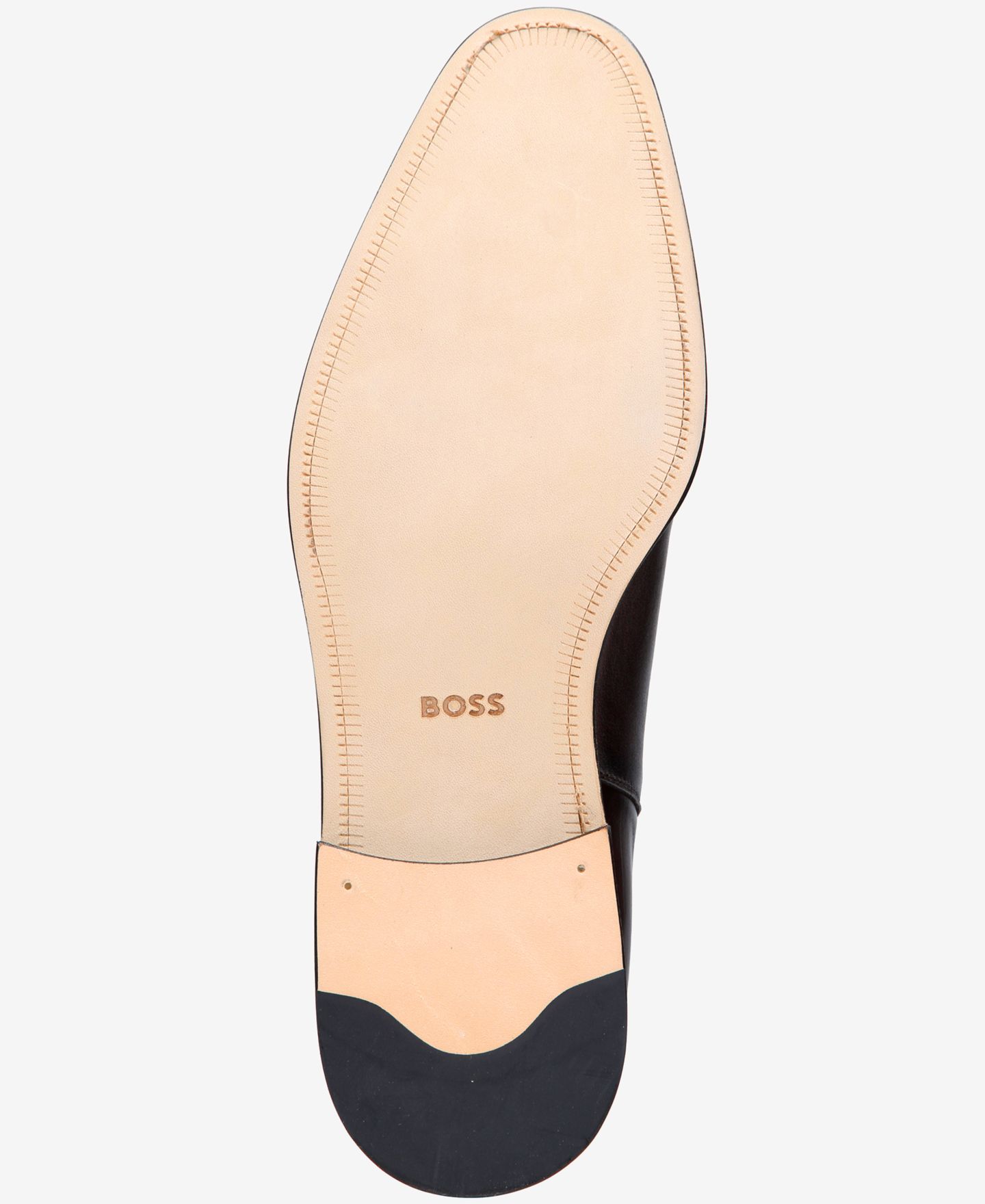 Мужские ботинки Hugo Boss Garren Leather Chelsea, цвет: Седельно-коричневый — фото 4