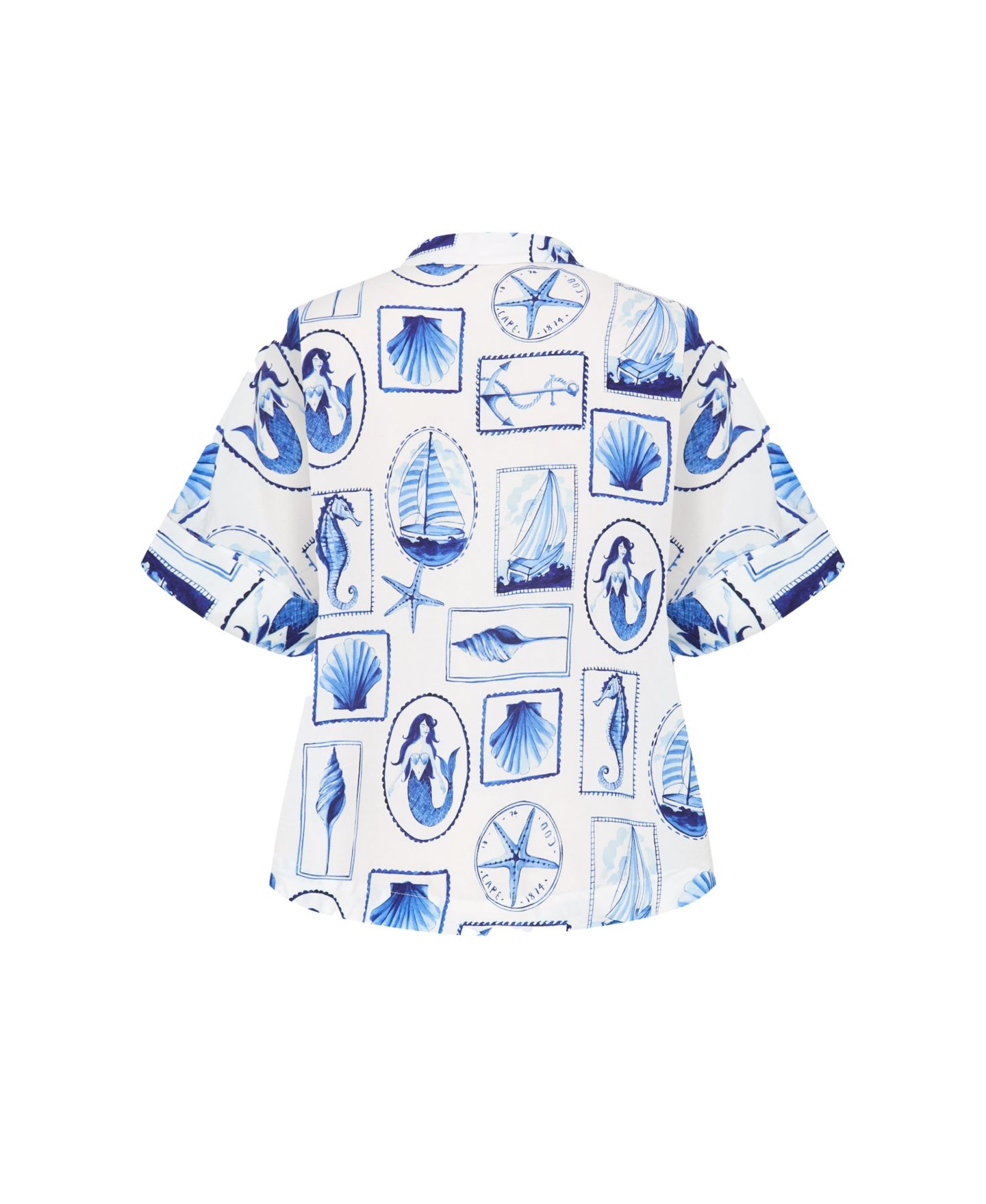 Женская рубашка CITY CHIC Plus Size Liana Amalfi Print, цвет: Amalfi Postcard — фото 4
