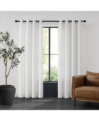 Sheer Barrier Privacy Window Grommet Panel Pair by Piece Window Curtain