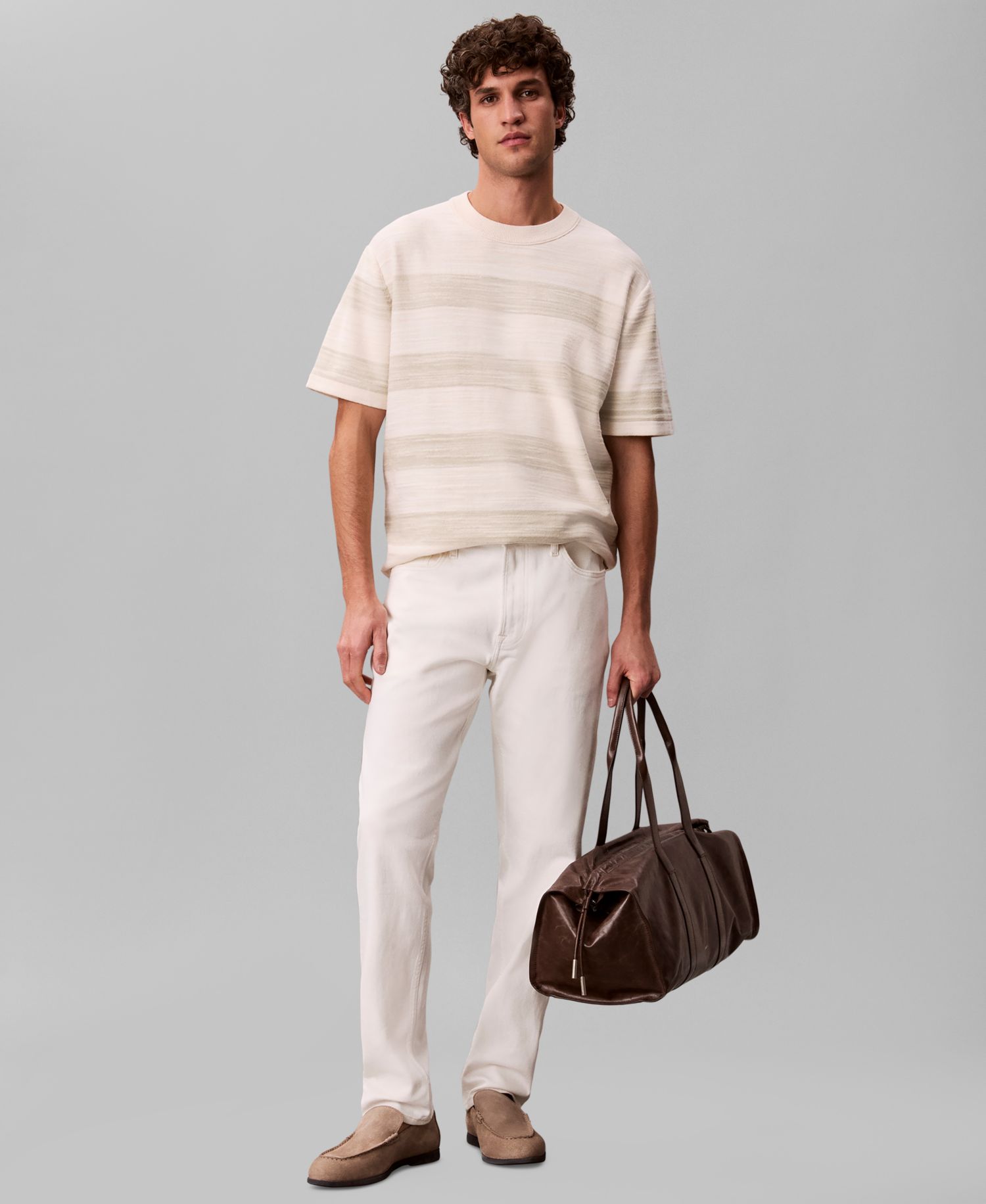 Men's Horizontal Stripe Short-Sleeve T-Shirt