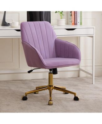 Adjustable Office Chair Swivel Chair Backrest Seat with Metal Base
