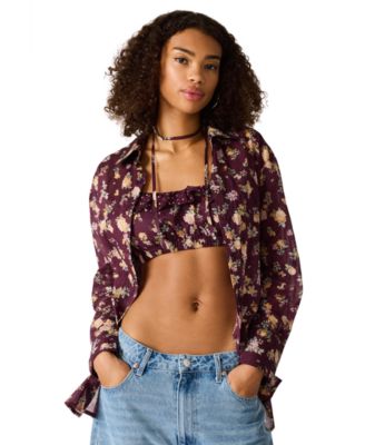 Women's Bennete Collared Printed Top