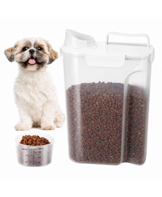 Airtight Pet Food Storage Container Easy Pour Portable Travel Dispenser