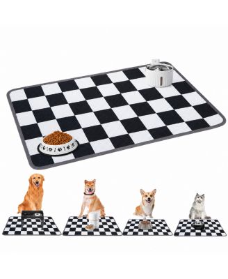 Absorbent Anti Slip Waterproof Pet Feeding Mat Easy Clean Durable