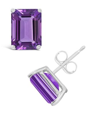 Amethyst (3-1/5 ct. t.w.) Stud Earrings in 14K Yellow Gold or 14K White Gold