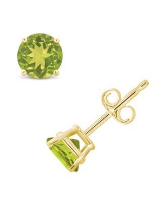 Peridot (1 ct. t.w.) Stud Earrings in 14K White or Yellow Gold