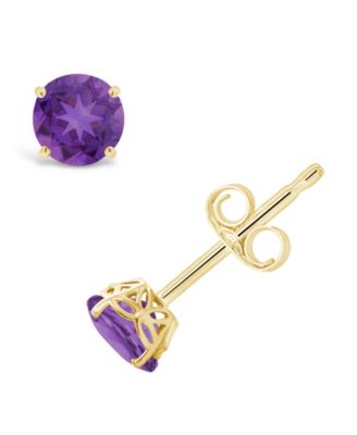 Amethyst (7/8 ct. t.w.) Stud Earrings in 14K Yellow Gold