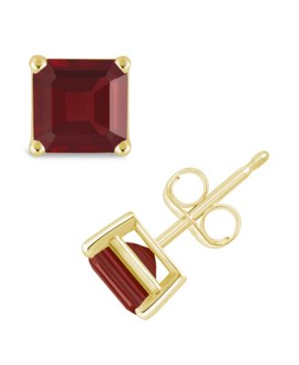 Garnet (2-1/2 ct. t.w.) Stud Earrings in 14K Yellow Gold (Also in Peridot & Citrine)