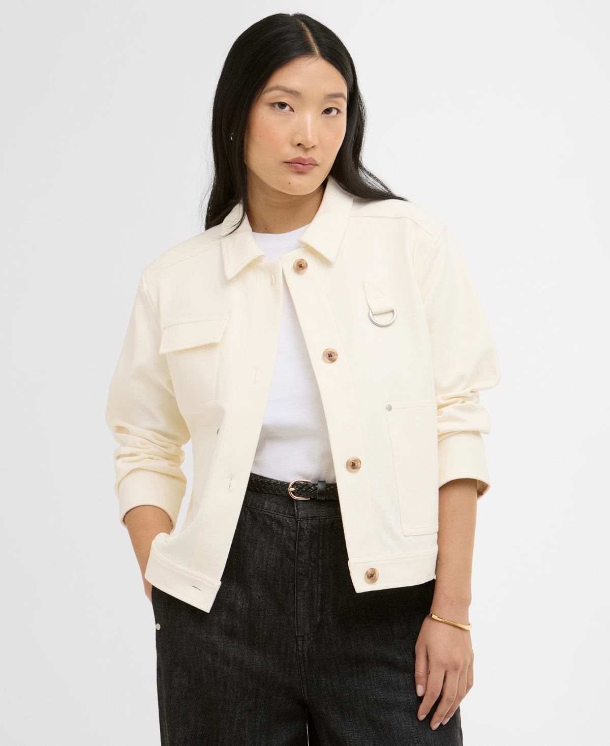 Barbour Women's Kirby Collared Jersey Overshirt