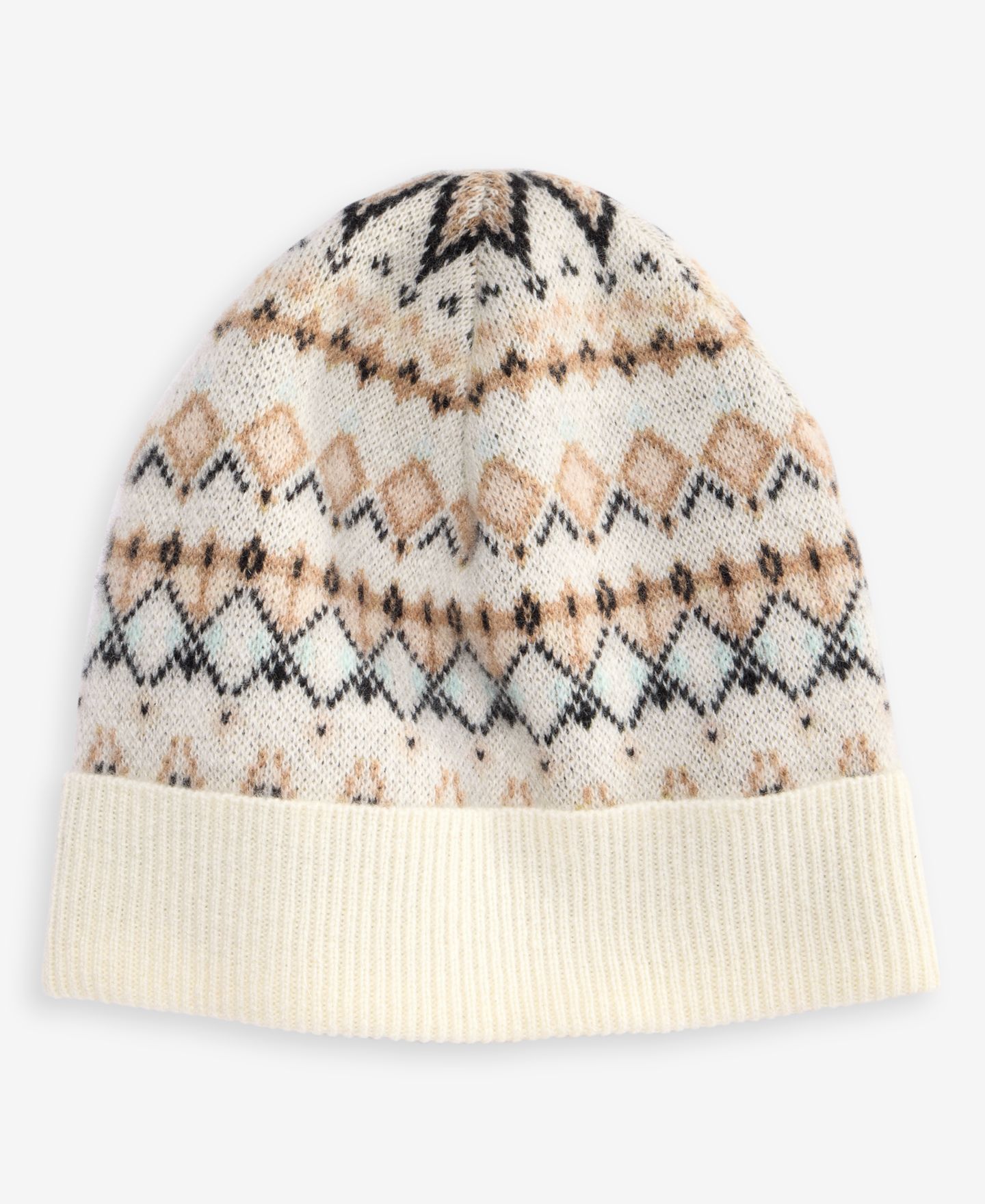 Женская шапка Charter Club Fair Isle Cashmere Cuffed Beanie, цвет: Mi Frt Van — фото 1