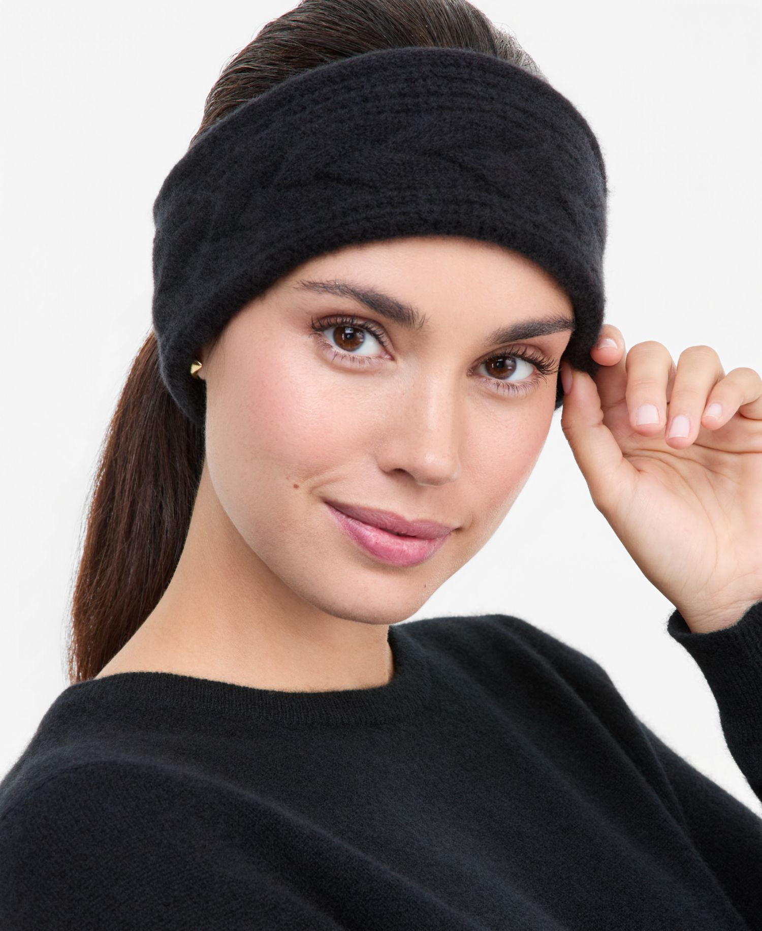 Cable-Knit Cashmere Headband