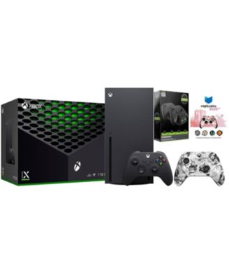Xbox Series X 1TB Disc Console with Extra Controller, Charge Dock and MightySkins Code Bundle