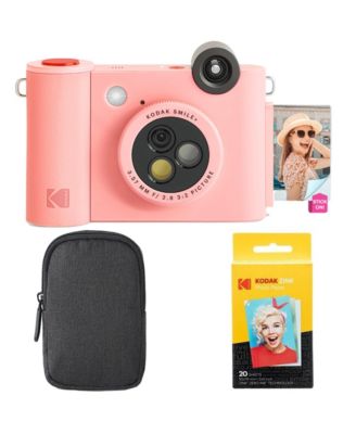 Smile+ 2-in-1 Instant Camera and Bluetooth Printer Starter Bundle with Case