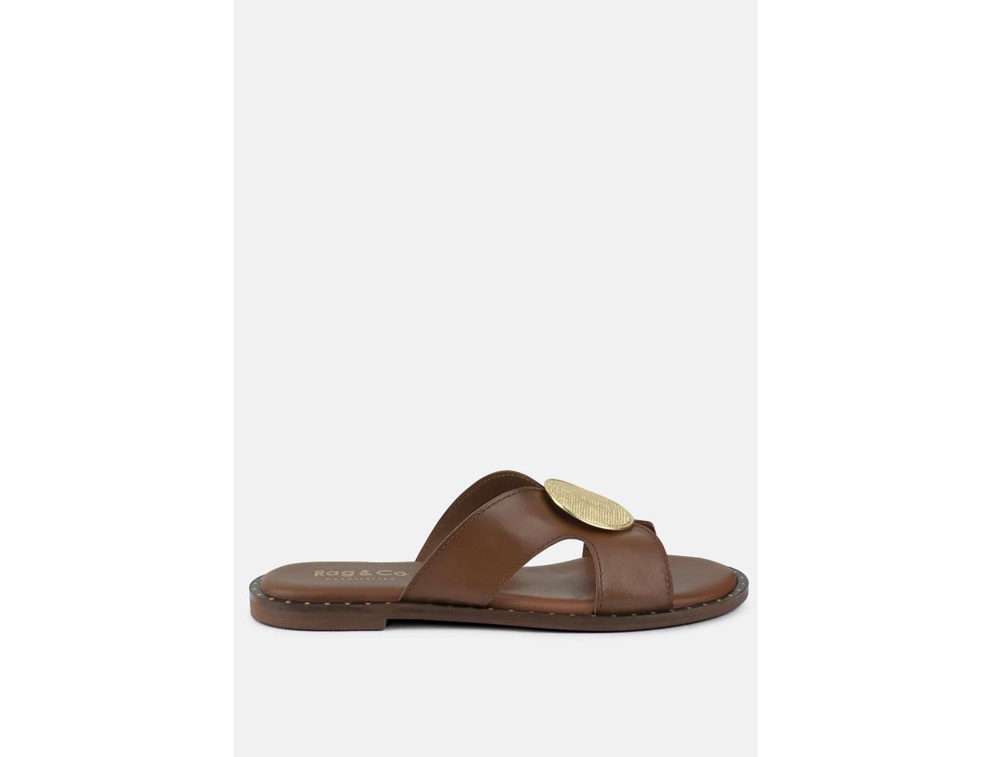 Женские балетки Rag & Co Eudora Embellished Slip-on flats, цвет: Бежевый / Хаки — фото 50