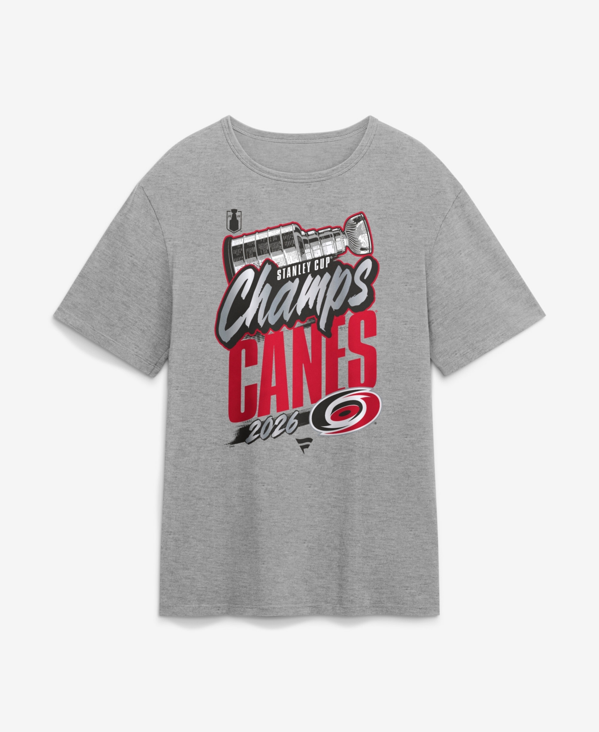Fanatics Men's Steel Carolina Hurricanes 2026 Nhl Stanley Cup Champions Replica Locker Room T-Shirt