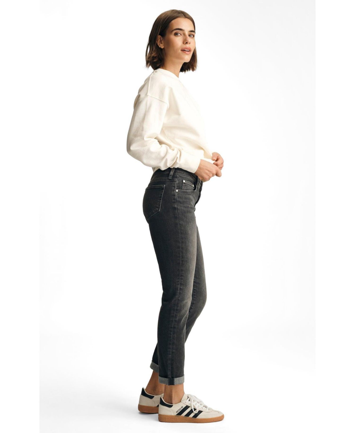 Women's Emma Mid Rise Boyfriend In Mid Smoke Tribeca