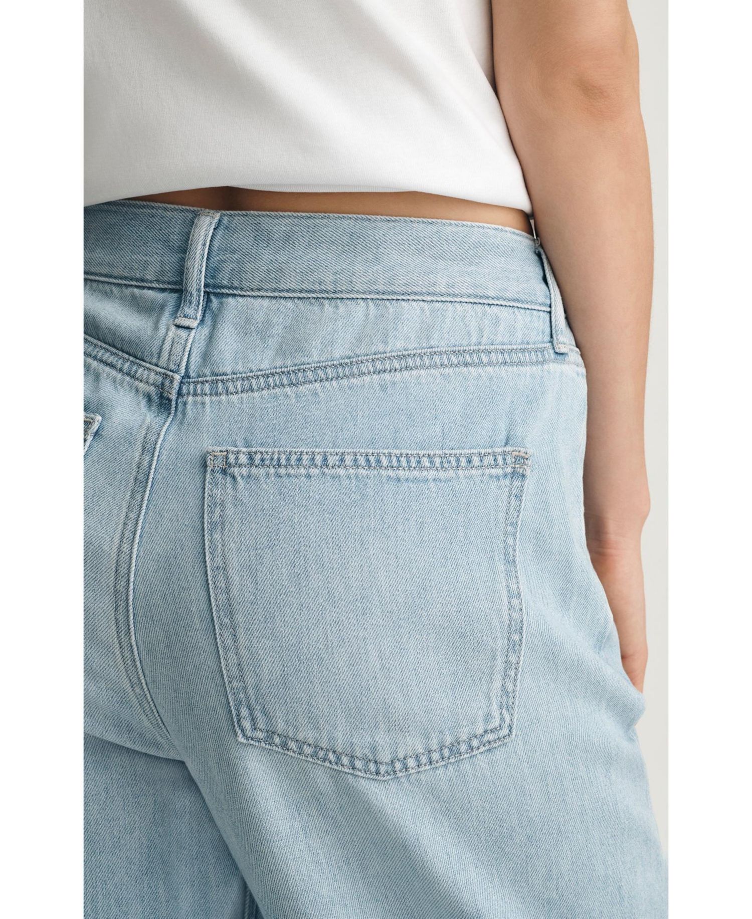 Women's Nella Adjustable Drawstring Wide Leg In Bleached Well Blue