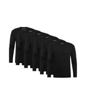Men's Long Sleeve Crew Neck, 6-Pack