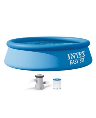 28107EH 8 x 24 Inch Easy Set Inflatable Swimming Pool with Filter