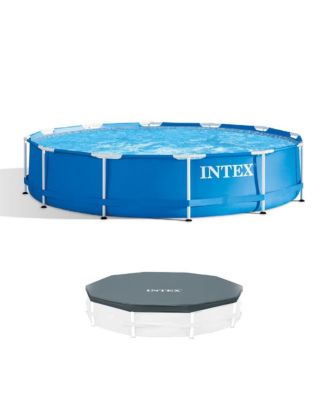 12 Foot x 30 Inches Above Ground Pool and Intex 12 Foot Round Pool Cover