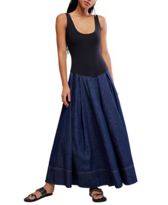 Women's Elio Denim Midi Dress