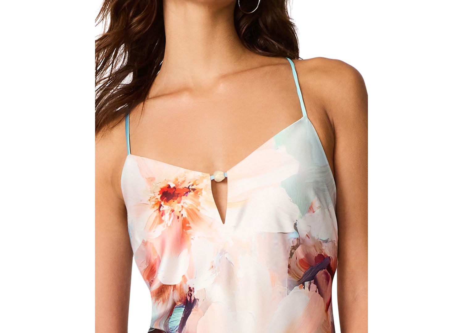 Gilette Floral Print Slip Dress