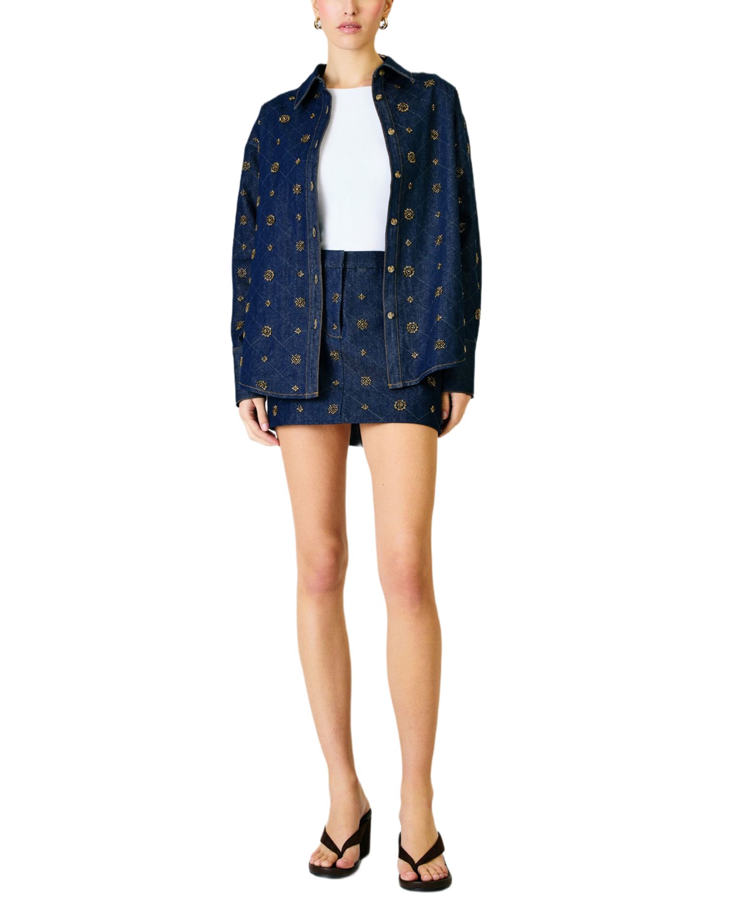 Women's Attina Beaded Denim Jacket