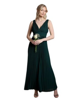 Women's Plunge Neck Maxi Dress