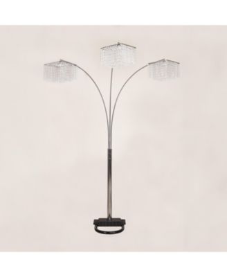 1 piece Modern Design Classic Luxury Sleek Multi-head Floor Arc Lamp Crystal-like Accents Drape Living Room Curve Lamp