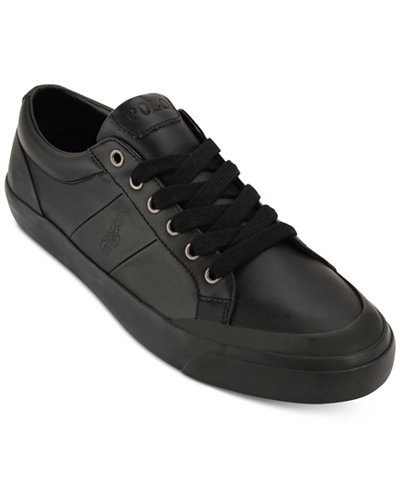 Polo Men's Ian Leather Lace-Up Sneakers