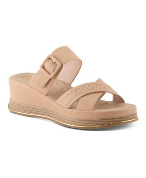Женские сандалии Patrizia Cattaneo Wedges with Hook Closure, цвет: Бежевый