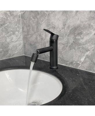 Bathroom sink faucet, single hole bathroom faucet modern single handle vanity basin faucet