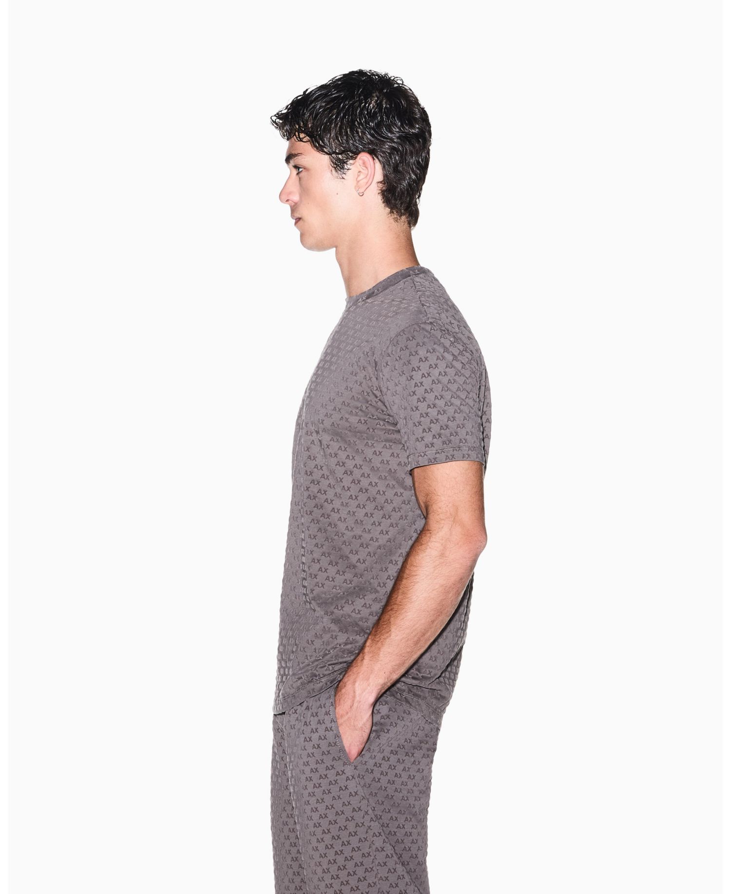 Men's Flocked All Over Logo T-Shirt