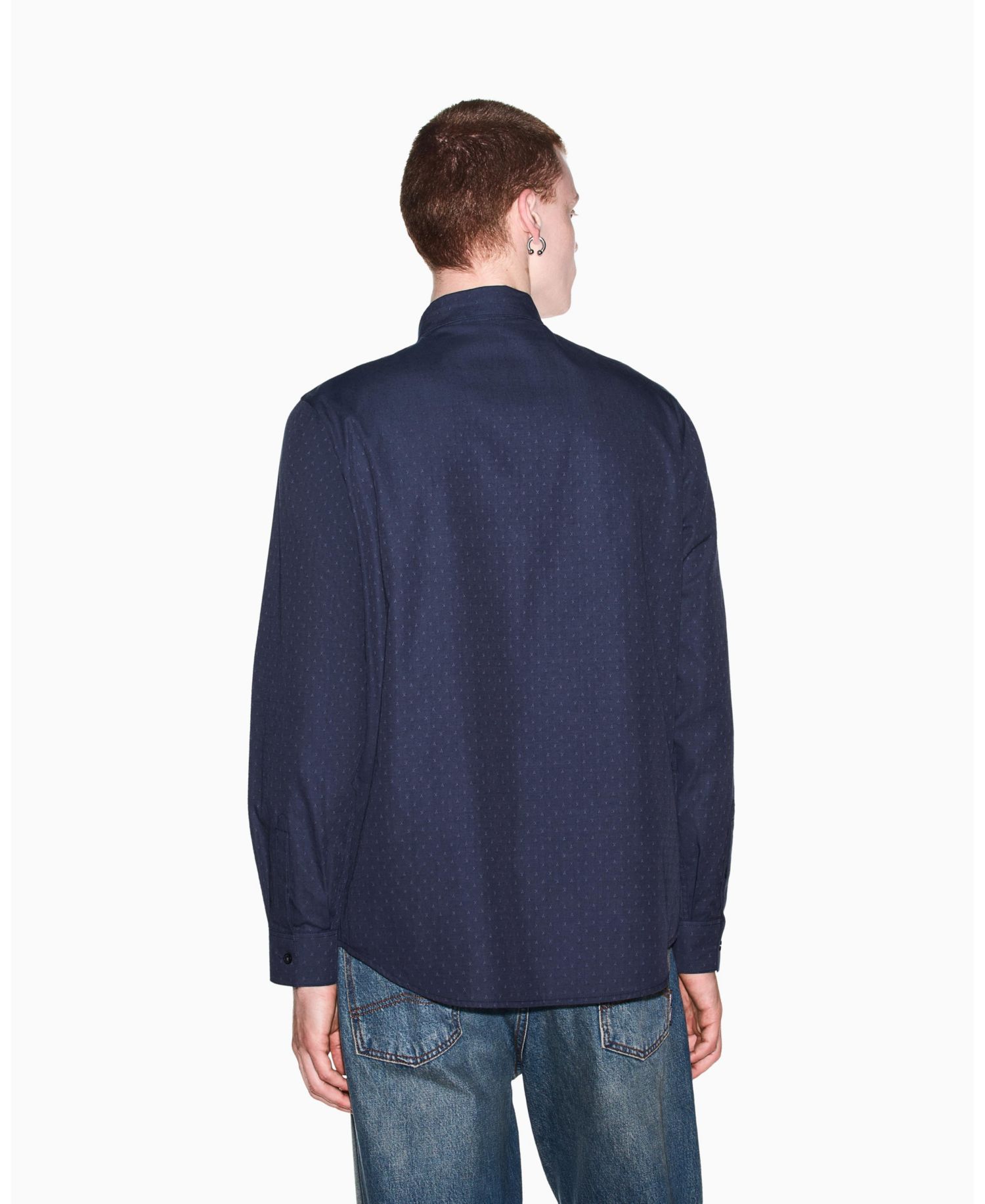 Men's Cotton Jacquard Woven Shirt