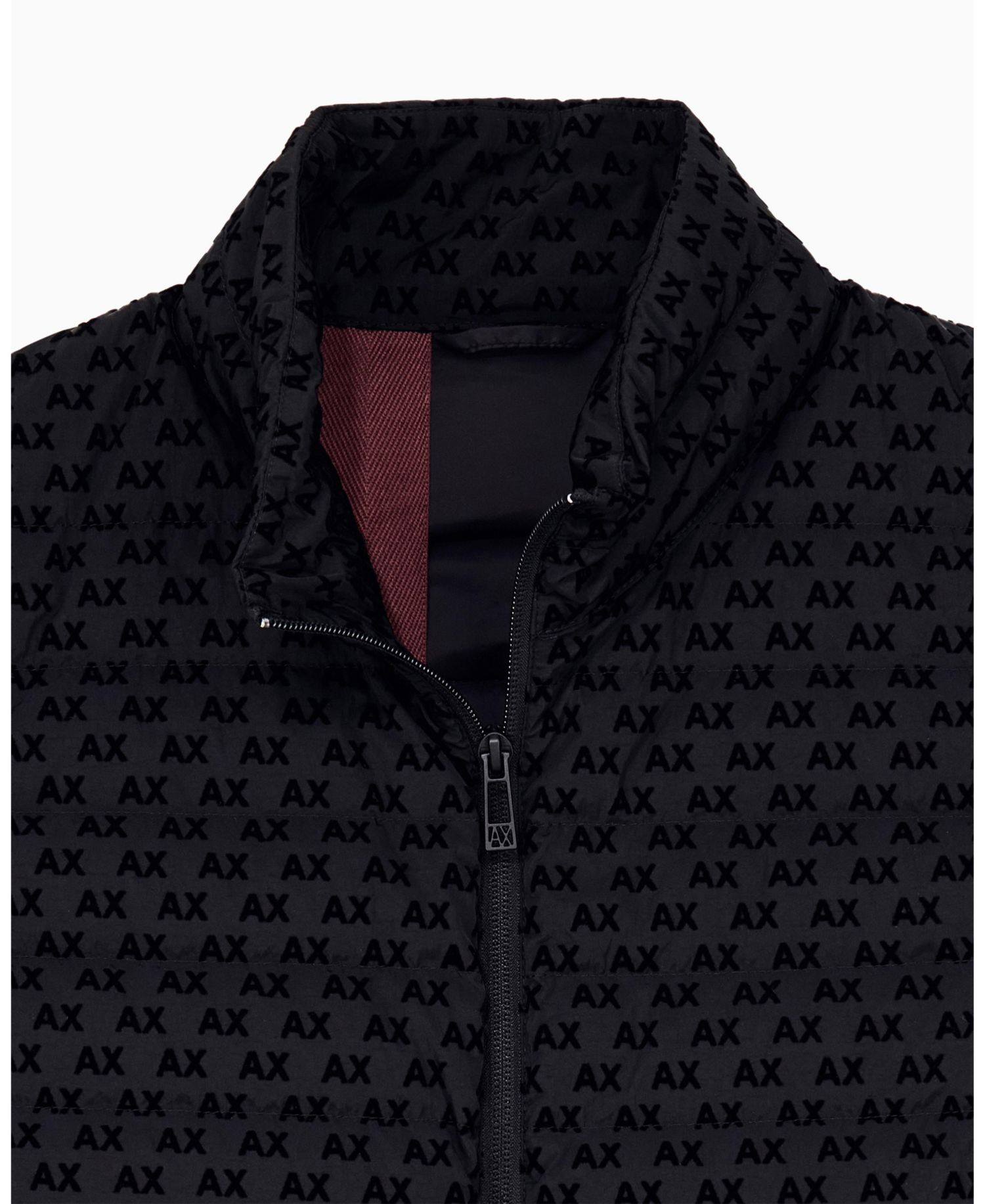 Men's All Over Logo Flocked Down Vest