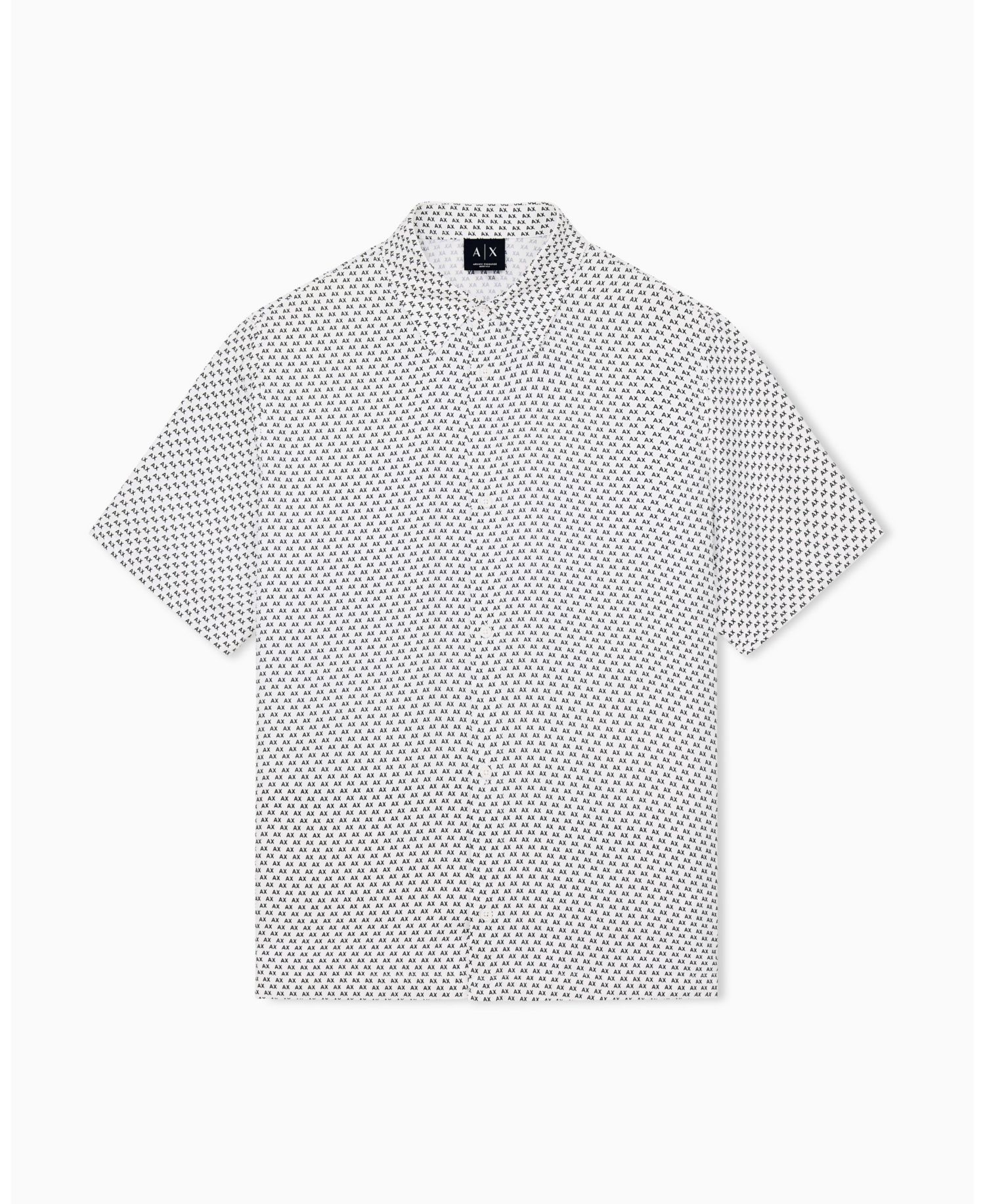 Men's Viscose All Over Logo Woven Shirt