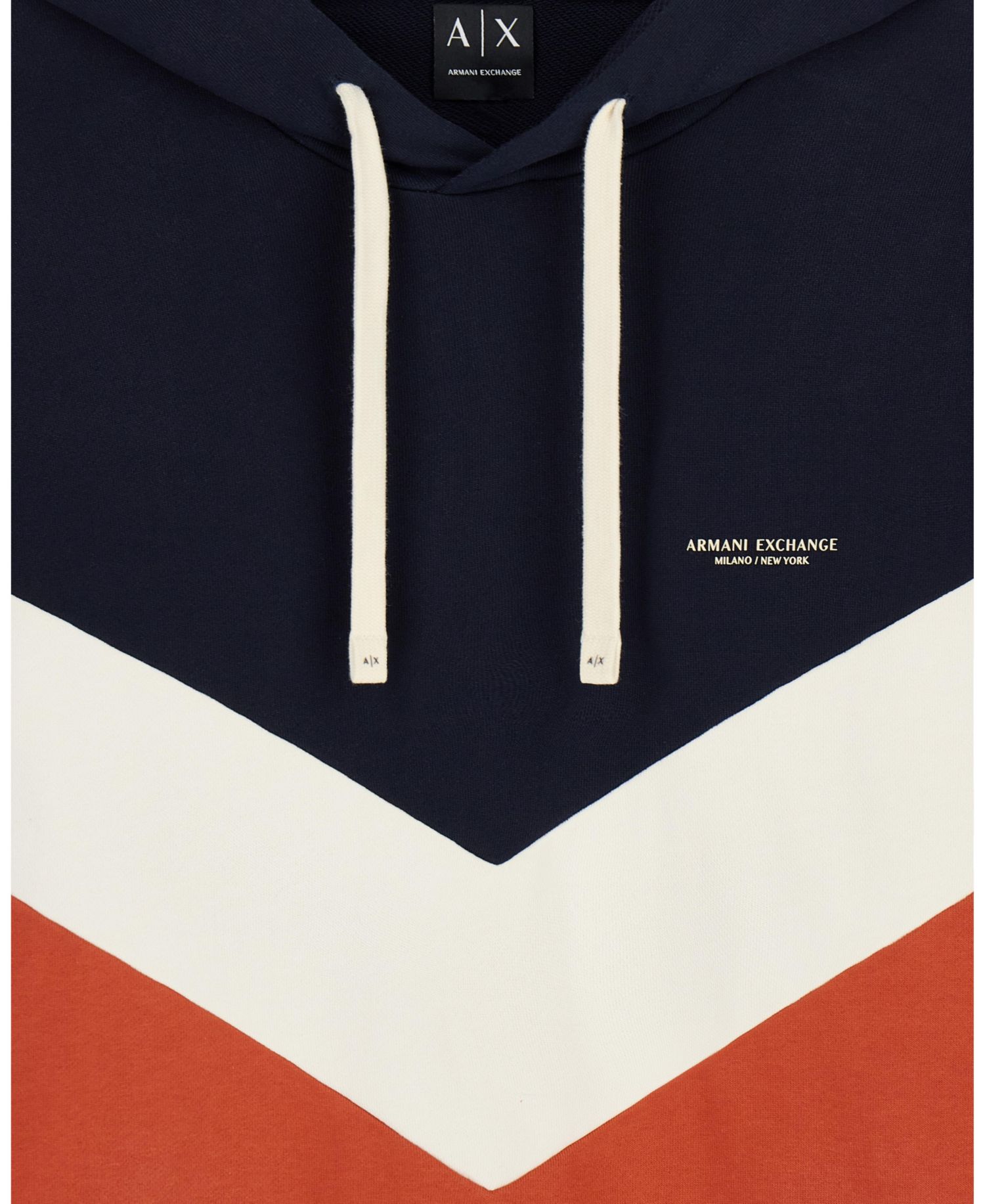 Men's Chevron Color Block Hoodie
