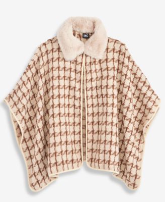 Women's Houndstooth Chenille Topper