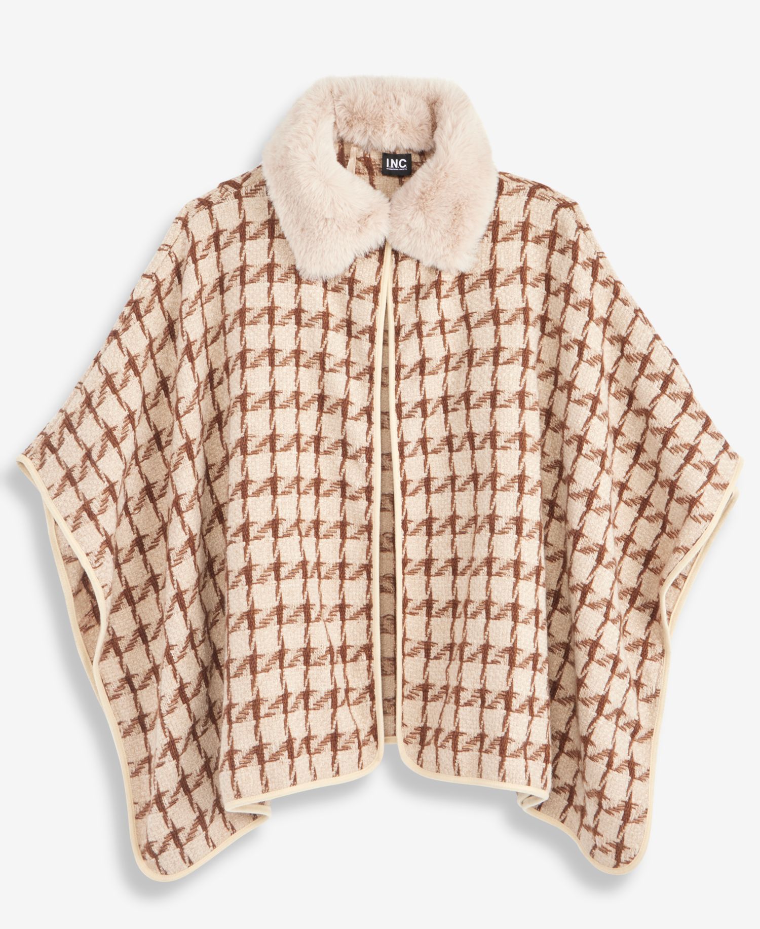 Women's Houndstooth Chenille Topper