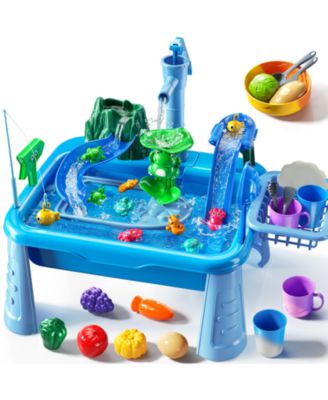 Water Table Kids Play Sink Pump Fishing Games Sensory Toys
