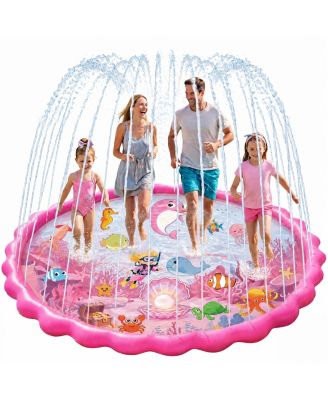69" Non-slip Splash Pad Sprinkler Pool Water Play Mat
