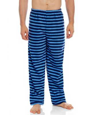 Mens Striped Micro Fleece Pants