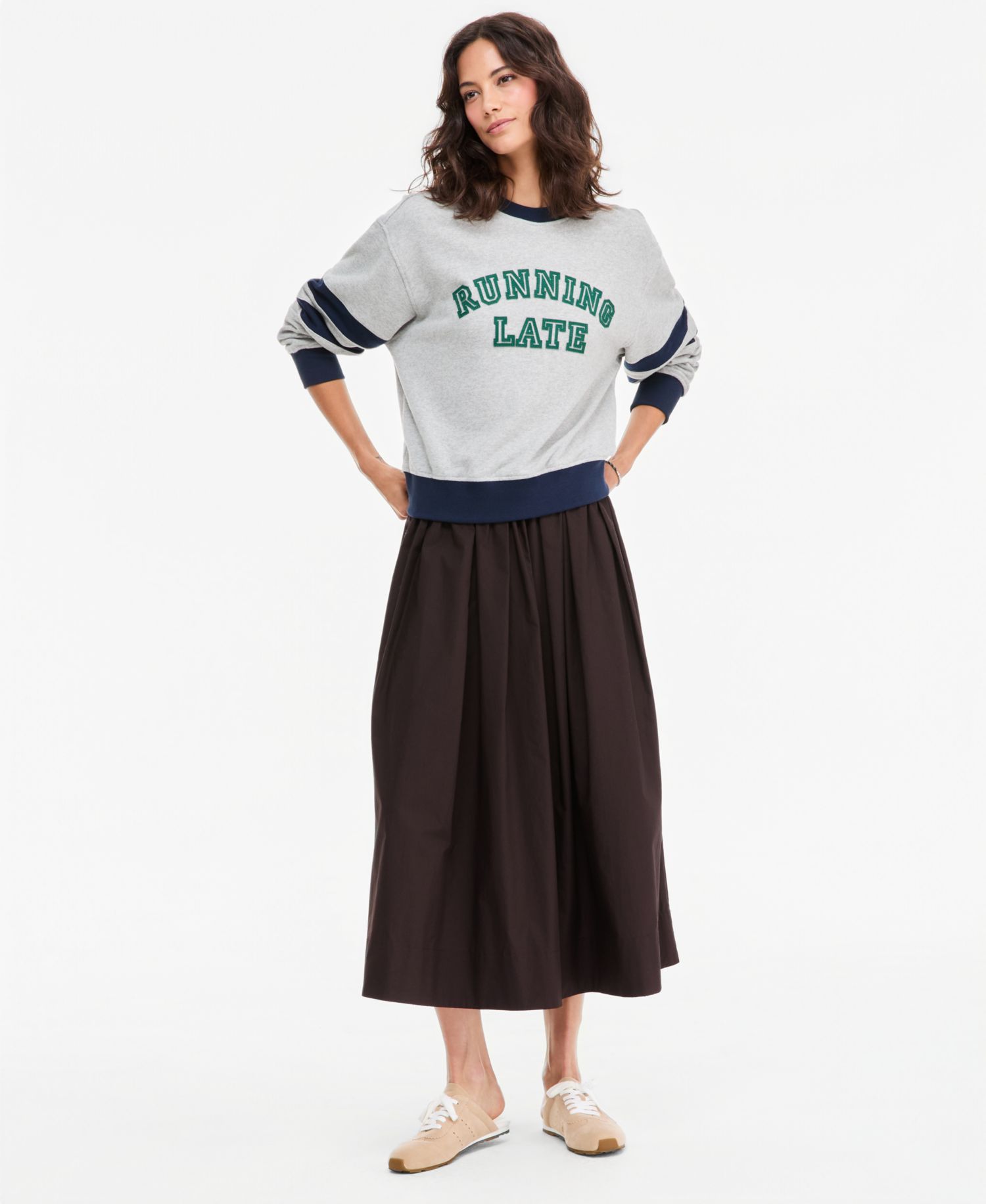 Women's Running Late Graphic Sweatshirt